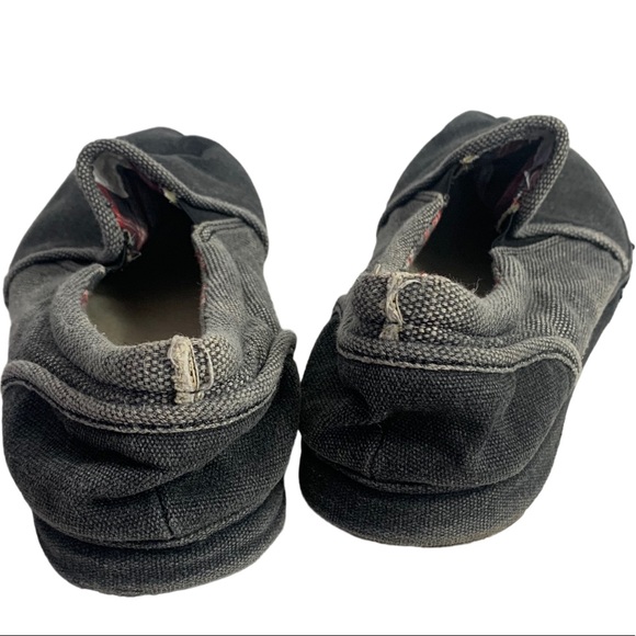 Levi’s Black Washed Denim Canvas Plaid Slip On Shoes Men’s Sz L (11-12) - Picture 2 of 6